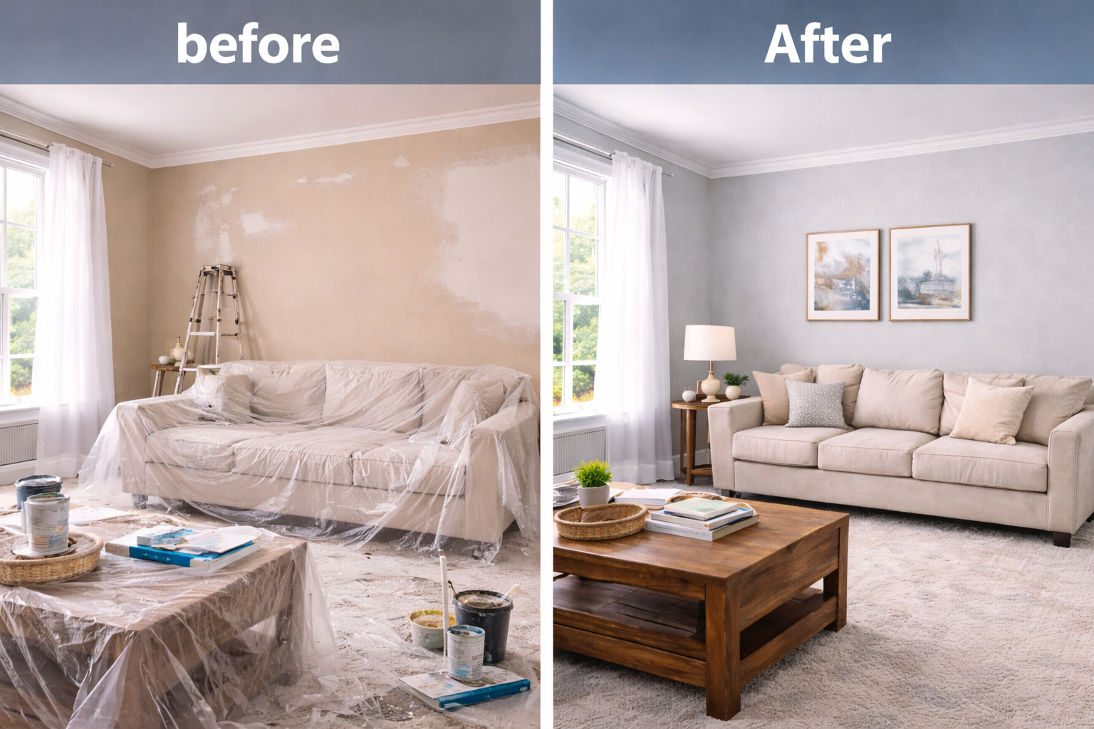 living room painting